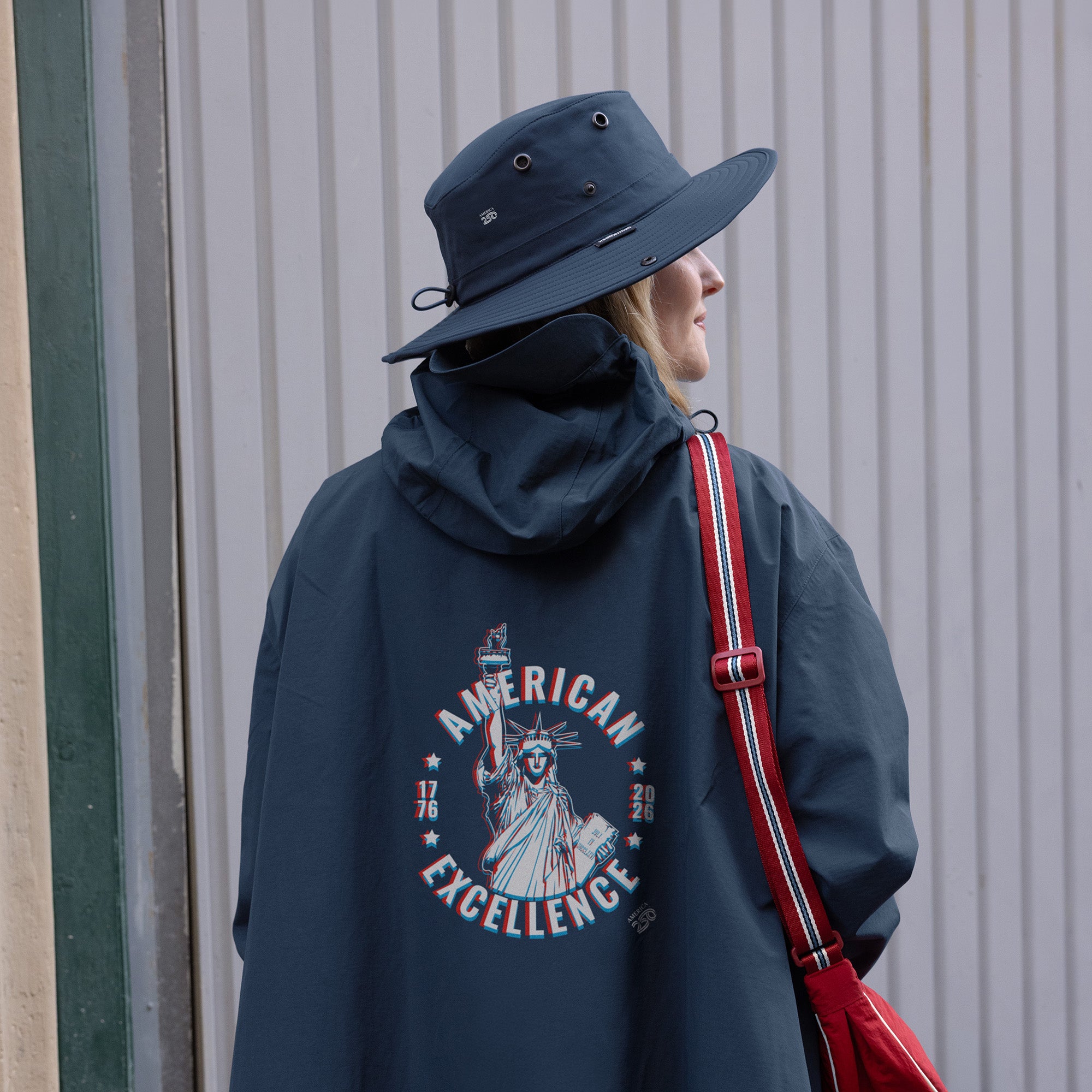 America250 x Folds of Honor Women’s Stride Pullover Poncho