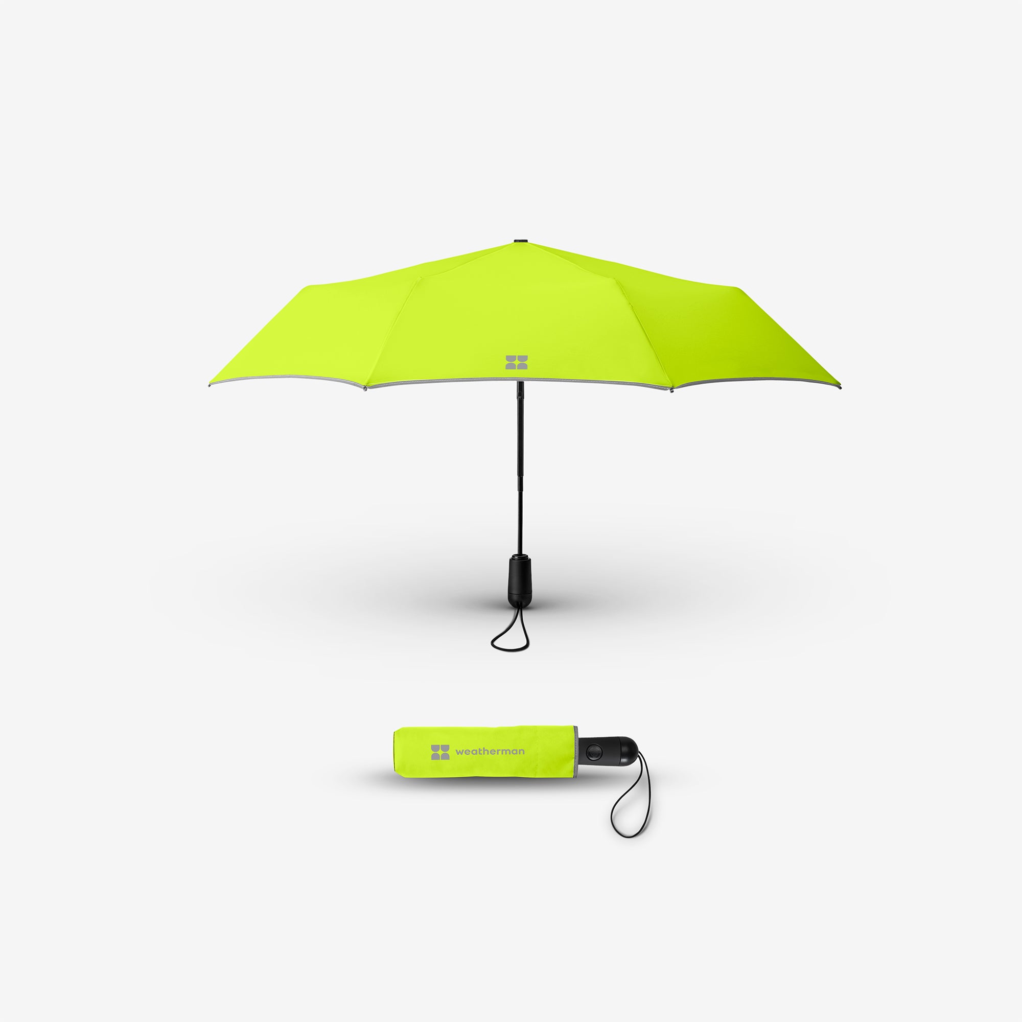 Neon Yellow Travel Umbrella product front image