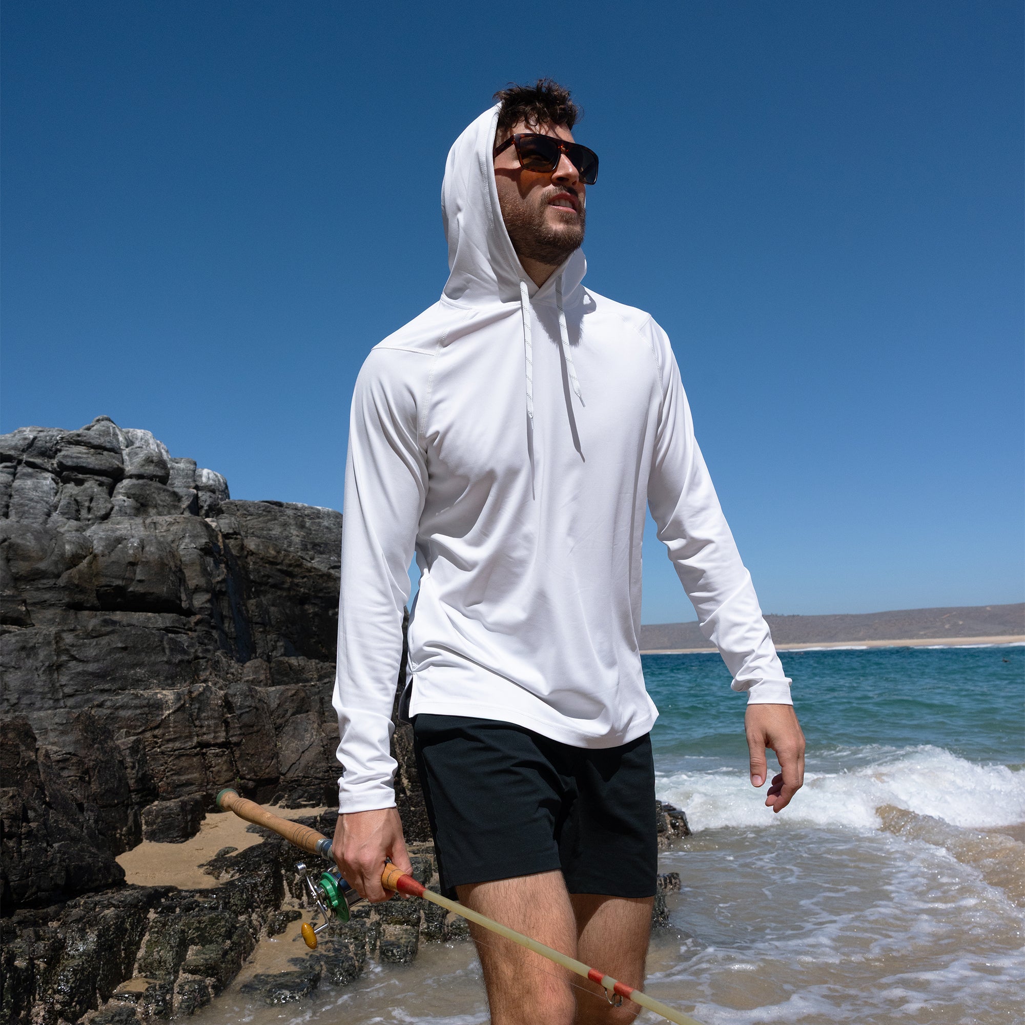 Men's UPF 50+ Hooded Sun Shirt