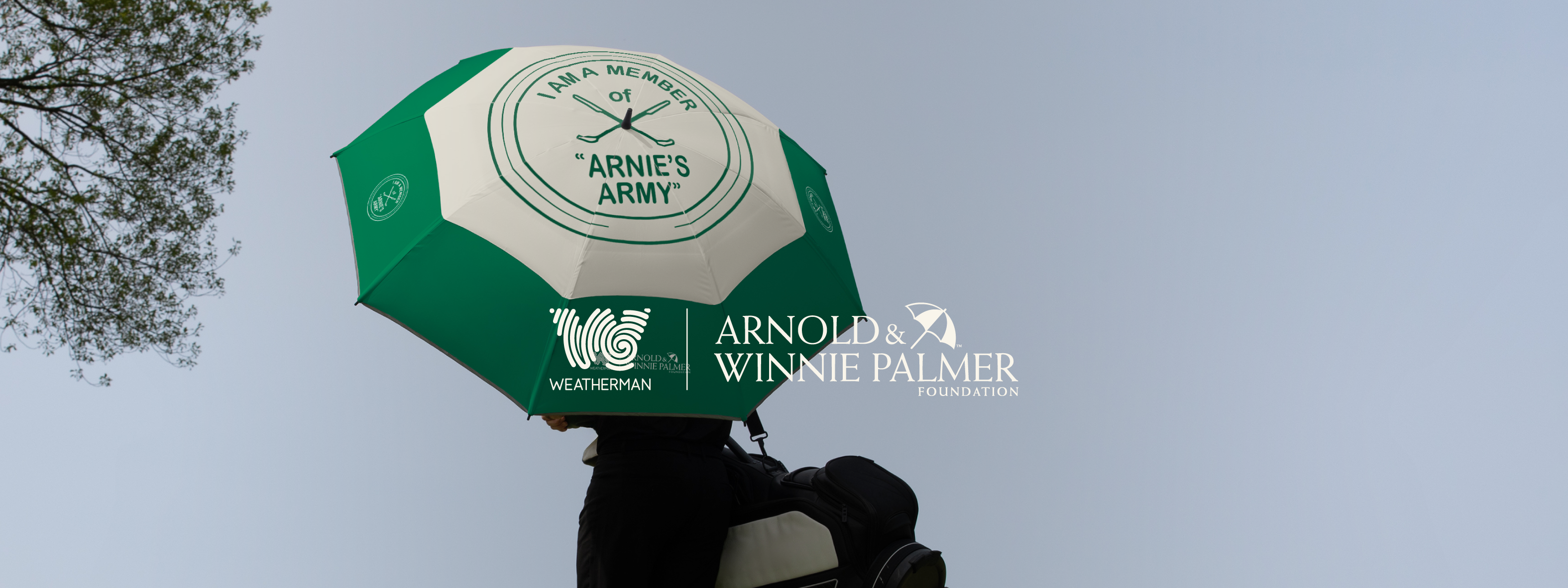 Weatherman Launches Arnie’s Army Legacy Umbrella