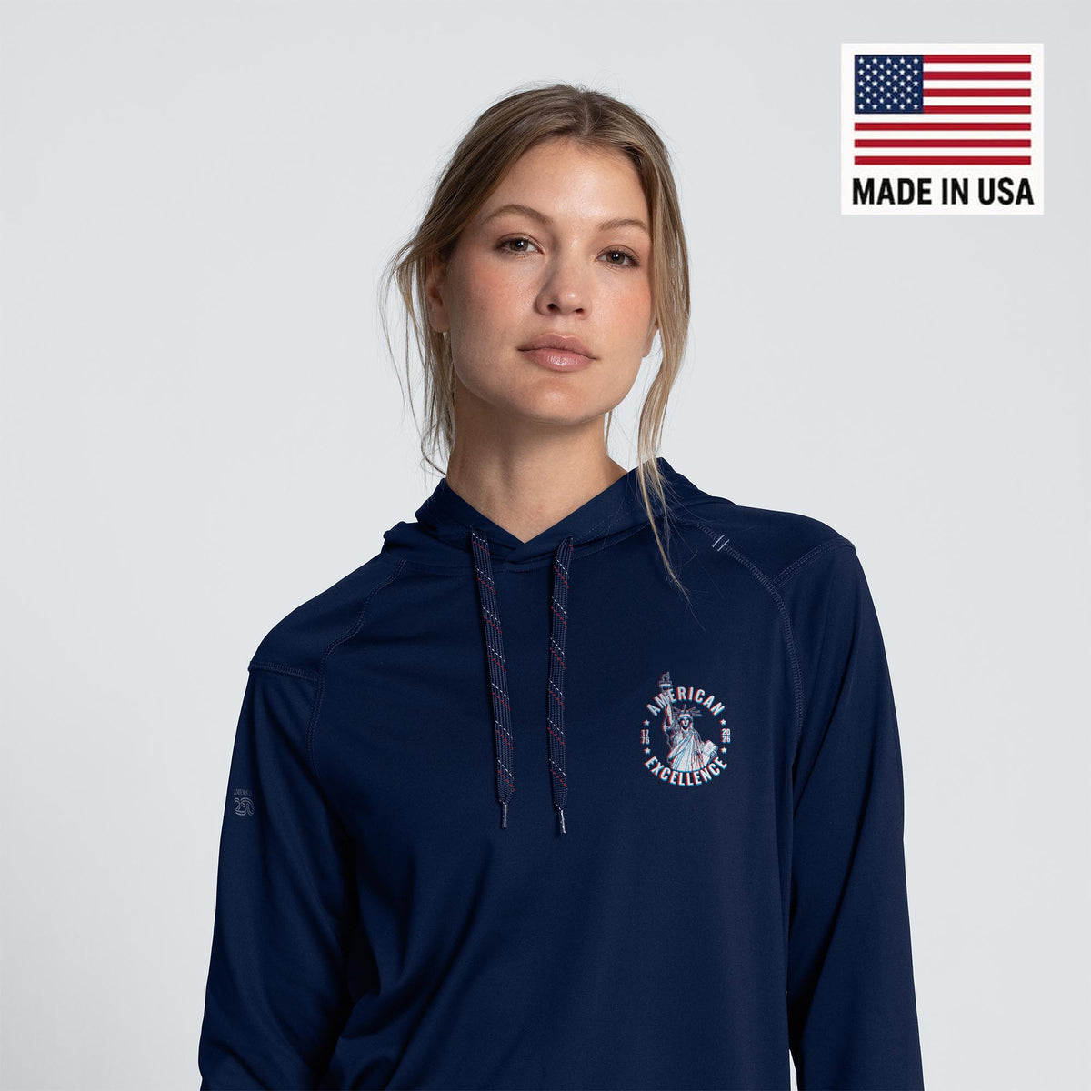 Folds Honor UPF 50+ Hooded Sun Shirt – America250