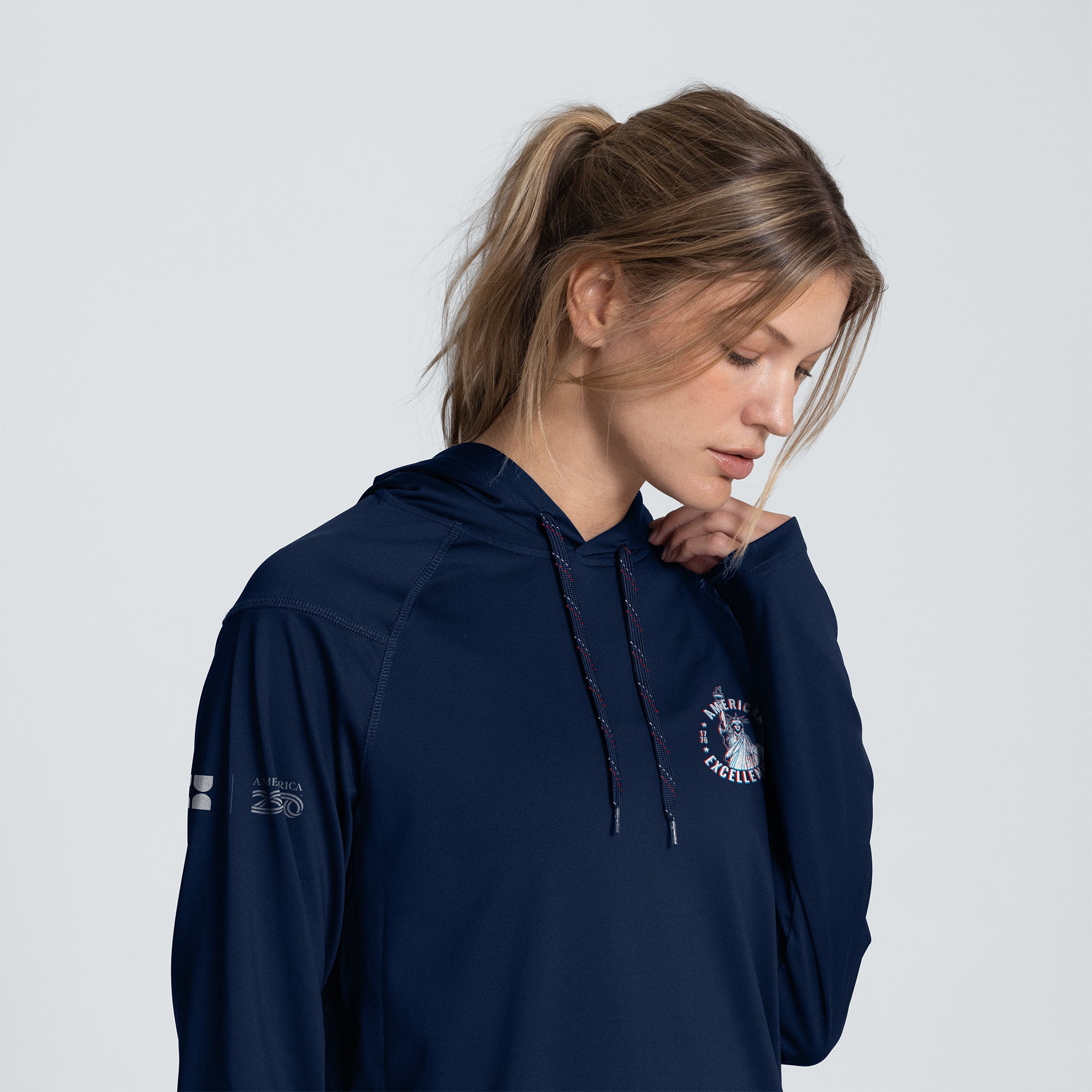 Sudadera con capucha y mangas largas Folds of Honor – Liberty