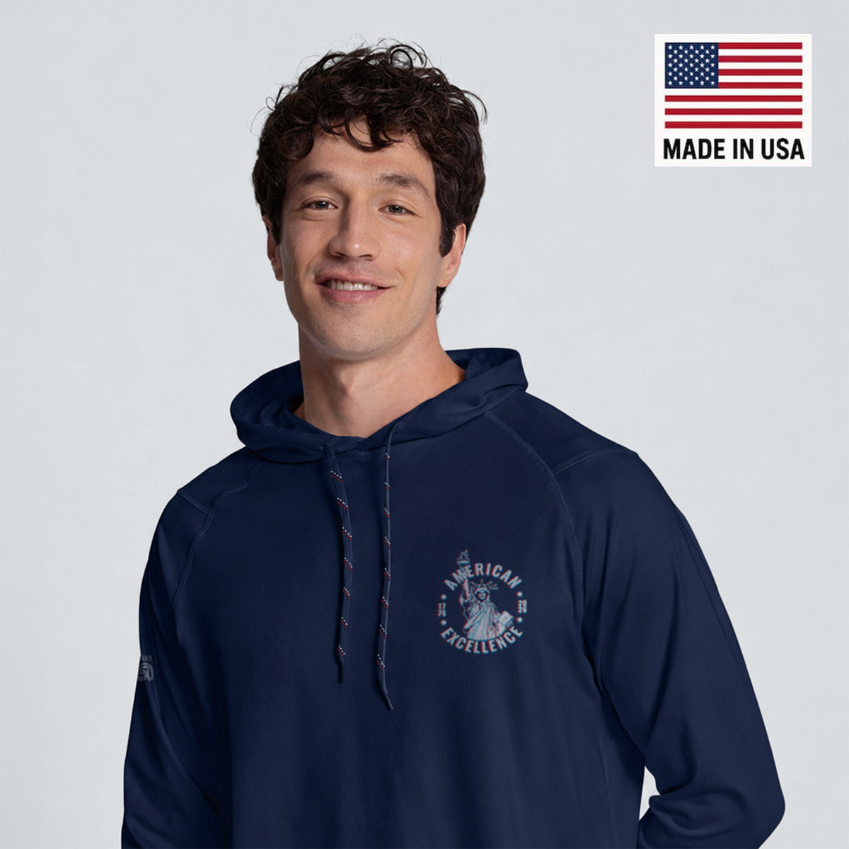 Folds Honor UPF 50+ Hooded Sun Shirt – America250