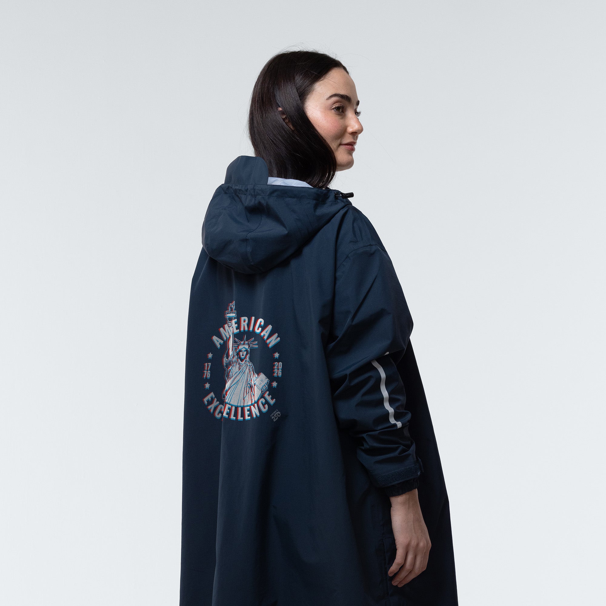 America250 x Folds of Honor Women’s Stride Pullover Poncho