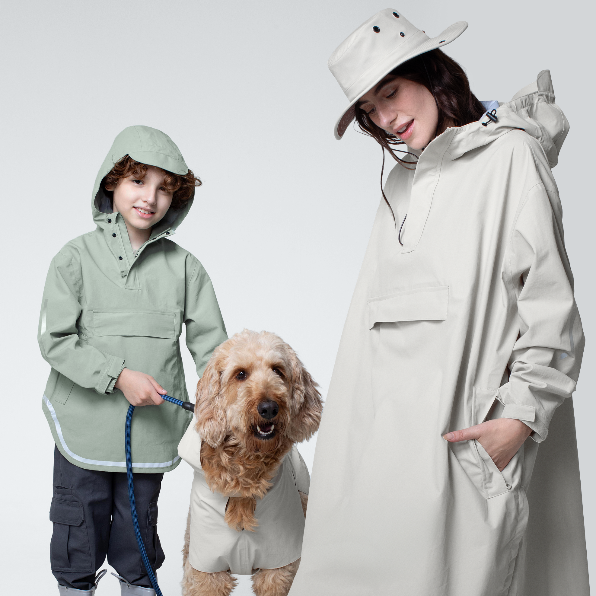 Adult + Kids + Dog + Hat
