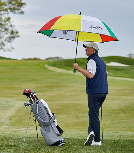 9 ft arnold palmer patio umbrella Weatherman - Golf Lite Umbrella Large mesh pocket for storage Arnold Palmer Golf Umbrella -